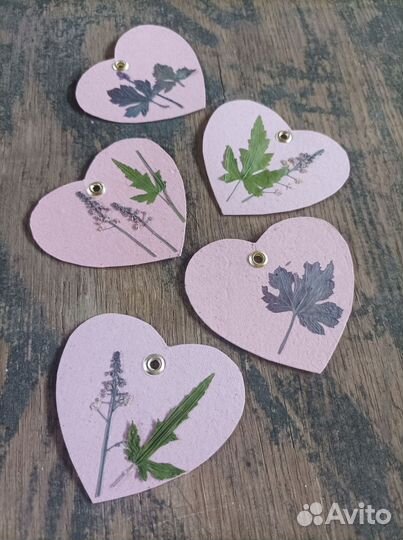 Бирки из бумаги ручного литья