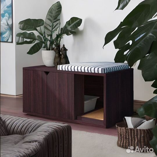 Домик для кошки / Закрытый туалет / Тумба