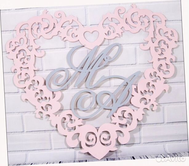 Монограмма на свадьбу