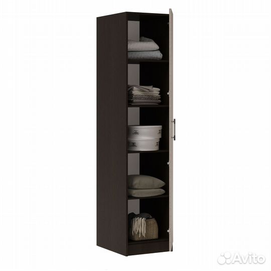 Шкаф Пенал, стандарт 45х200, Венге/Дуб молочный