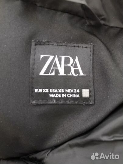 Пуховик женский zara xs