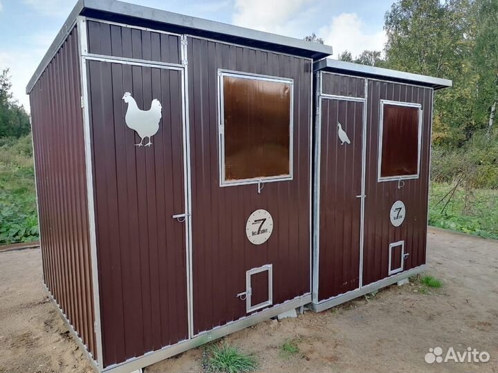 Утепленный курятник/перепелятник на 400 голов