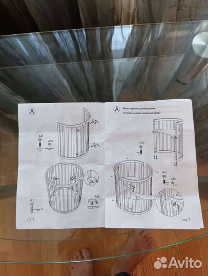 Детская кроватка трансформер 6в1