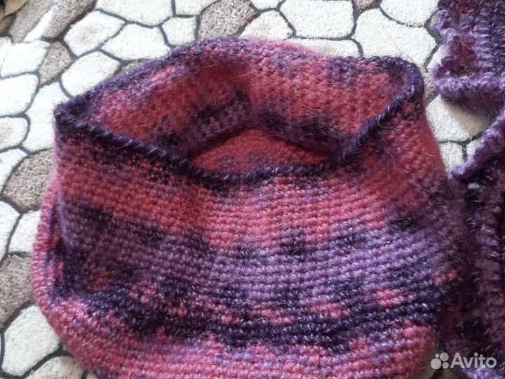 Комплект шапка и шарф женский