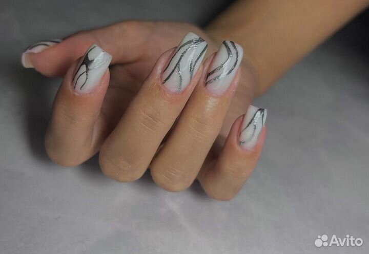 Маникюр наращивание