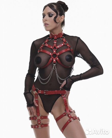 Портупеи гартеры наручники маска кошки