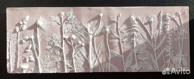 Пано картина барельеф из гипса Веджвуд