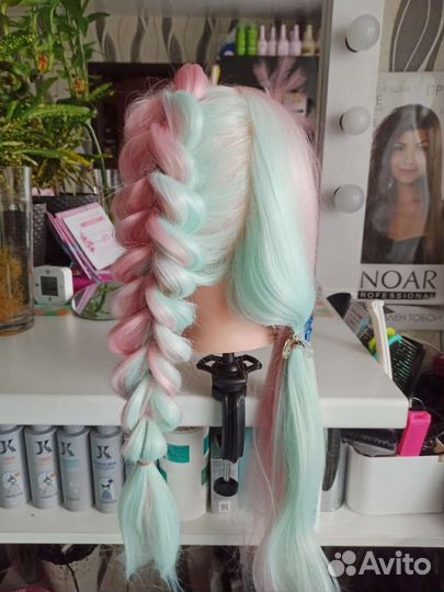 Маникен голова женская для плетения