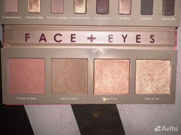 Sephora палетка теней и румян