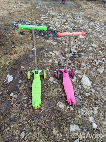 Самокат детский трехколесный бу