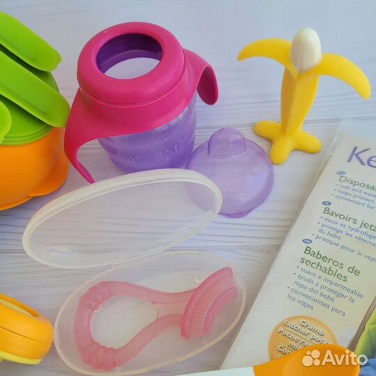 Набор для малыша ложки,миски,нимблер