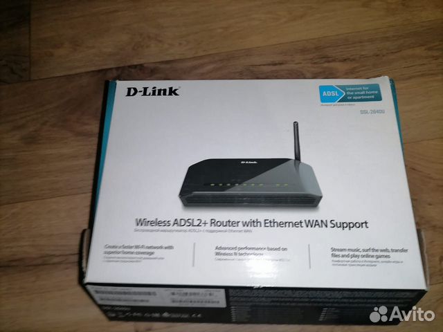 Роутер adsl2+ D-Link DSL-2640U