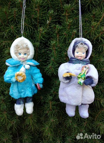 Коллекционные елочные игрушки ручной работы