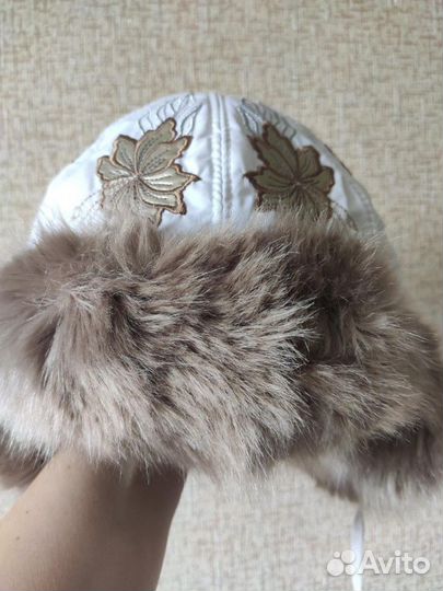 Шапка для девочки зимняя 48-50