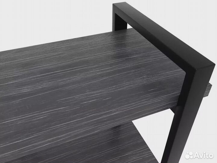 Тумба под тв Айсберг Лофт 120 черный/северное дере