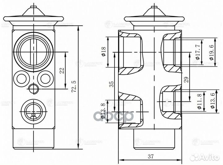 Клапан расш. кондиционера (трв) BMW 5 (E60) (03)
