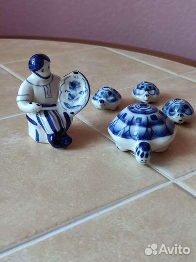 Гжель статуэтки фигурки СССР оригинальные