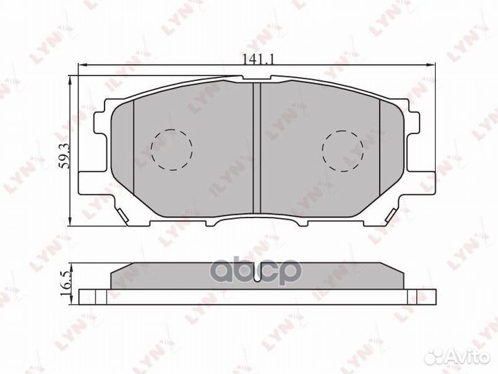 Колодки тормозные дисковые перед BD7525 LYN