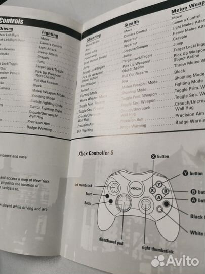 Мануал True Crime New York City (Xbox Orig Ntsc)