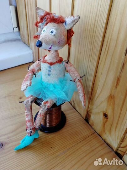 Текстильная игрушка лиса