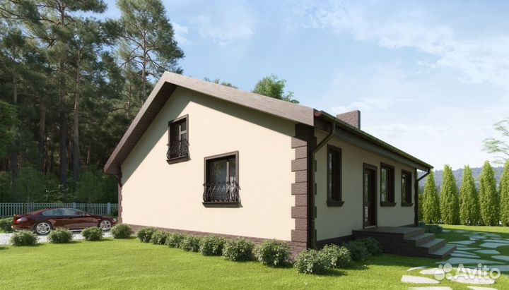 Проекты домов для ипотеки и строительства - 129,1