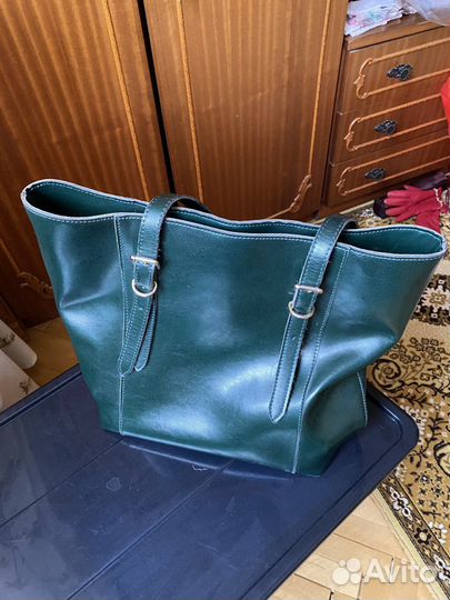 Сумка вместительная экокожа 40х32см