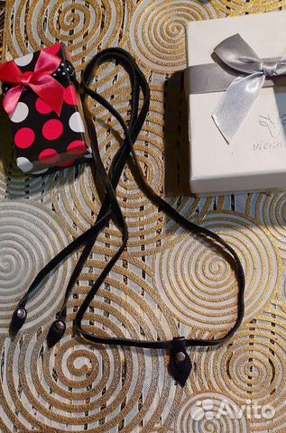 Боло галстук из натуральной кожи для женщин