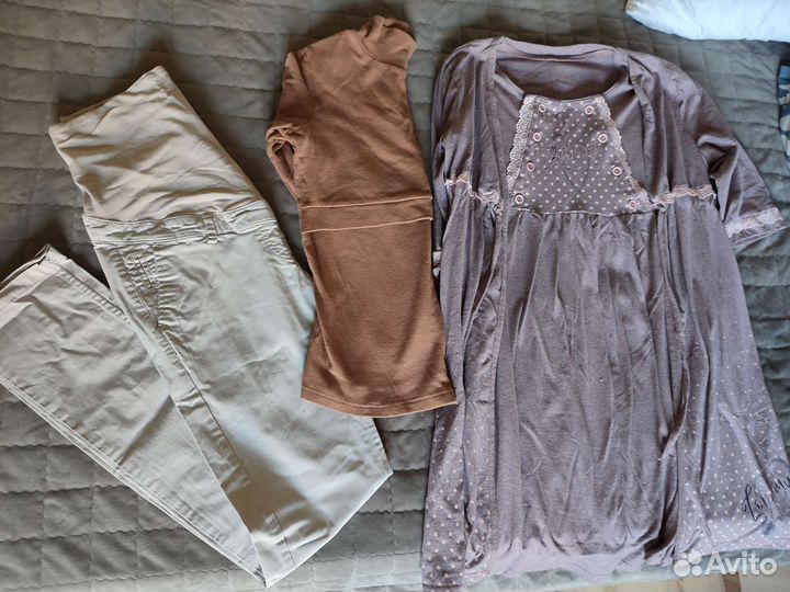 Вещи для беременных и кормящих пакетом 44