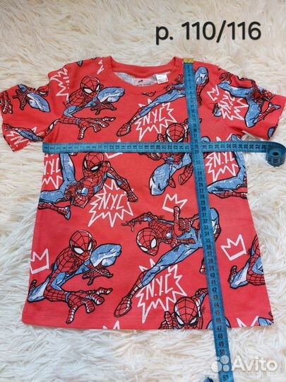 Футболки для мальчика Marvel H&M 110 116 134 140