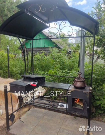 Мангал с крышей