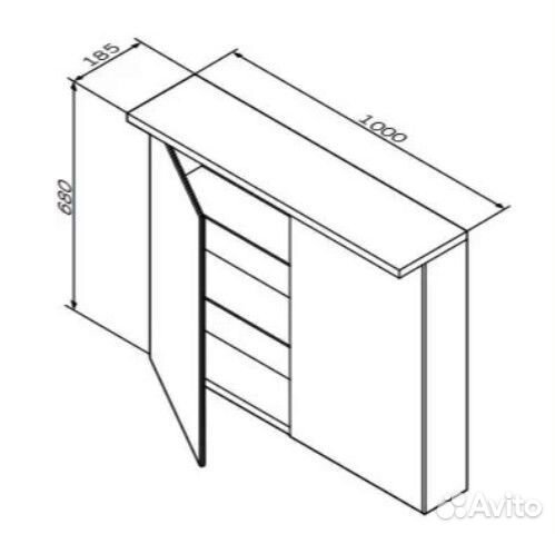 Зеркальный шкаф AM.PM spirit 2.0 M70amcx1001WG с L