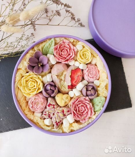 Шоколадные цветочные наборы ручной работы