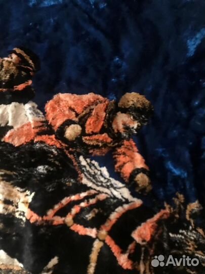 Плюшевый ковер-гобелен СССР 50-60 годов