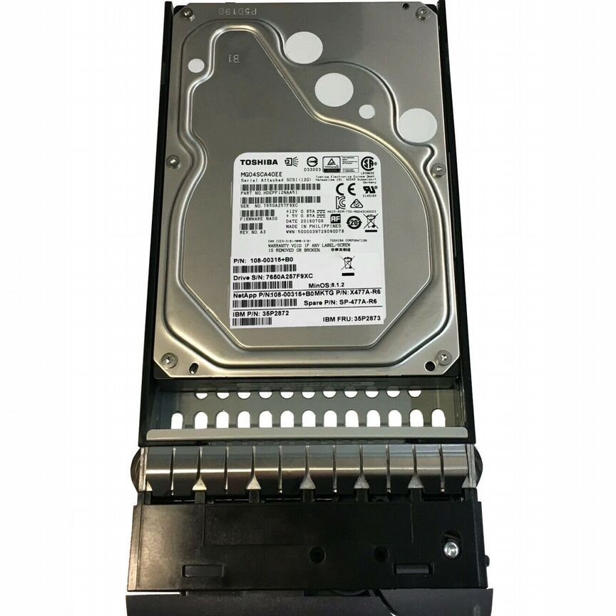 [X477A] Жесткий Диск Netapp 4tb -R6 35p2873 Sas 3,5 X477a
