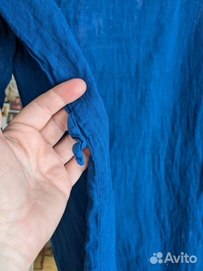 Голубая накидка в стиле бохо топ