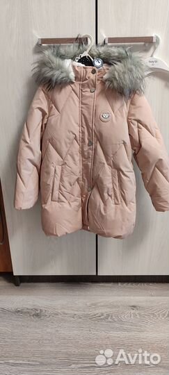 Пальто зимнее для девочки 122