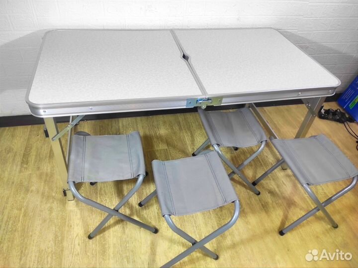 Столик складной туристический с 4 стульями