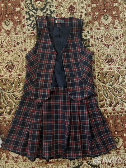 Школьная форма Maxunior юбка, жилет, сарафан