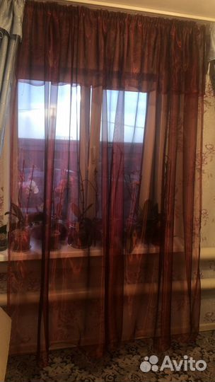 Тюль с ламбрикеном новая