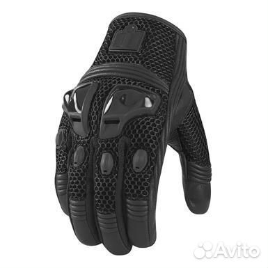 Перчатки Icon Justice Mesh - черные (S)