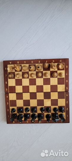Шахматы деревянные СССР 30х30 см