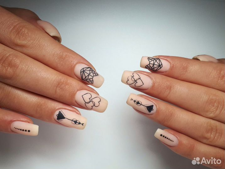 Аппаратный маникюр + гель-лак