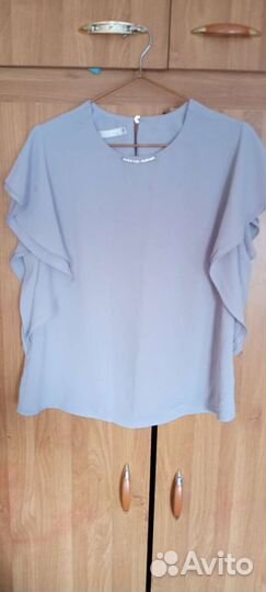 Блузка женская 48 50 из плотного шифона