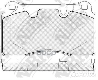 Колодки тормозные дисковые PN0486 NiBK