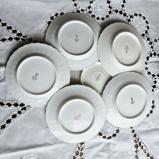 Набор десертных тарелок. Немецкий фарфор