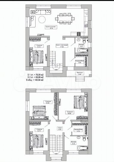 Дом 150 м² на участке 6,5 сот.