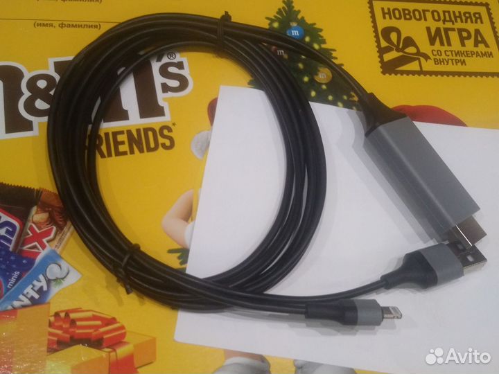 Кабель apple lightning usb + hdmi