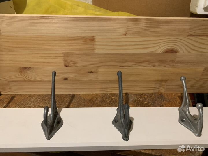 Вешалка с крючками СССР и полкой