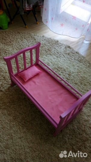 Продается детская деревянная кроватка-качалка для