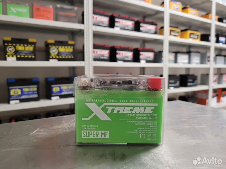 Мото аккумулятор Xtreme 4,5 Ah YTX4L-BS о.п